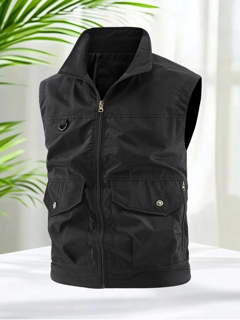 Men's Plus Size Summer Vest Jacket 2025