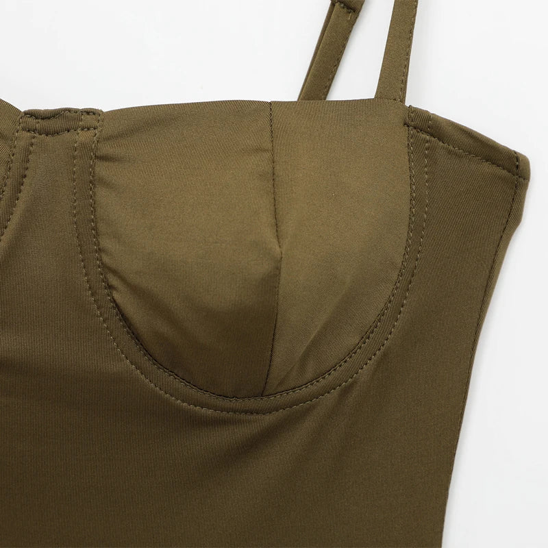 Satin Camisole Bodysuit Women – Backless Lingerie