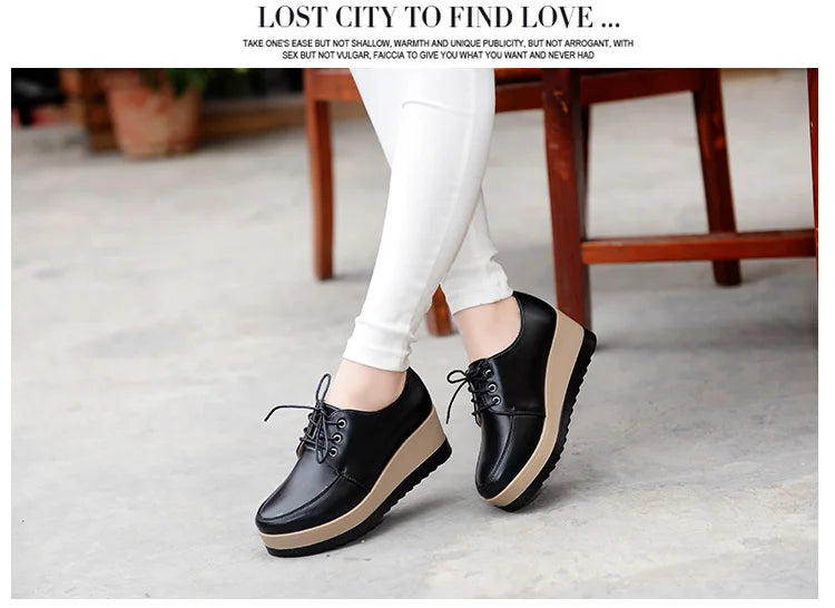 Women Platform Oxfords – 2025