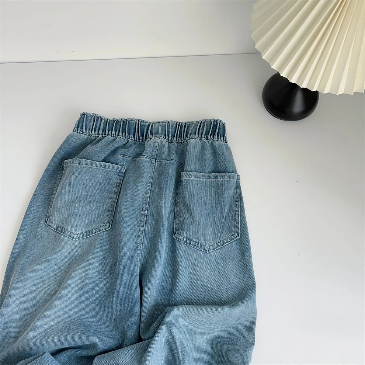 Women Silk Washed Wide Leg Jeans