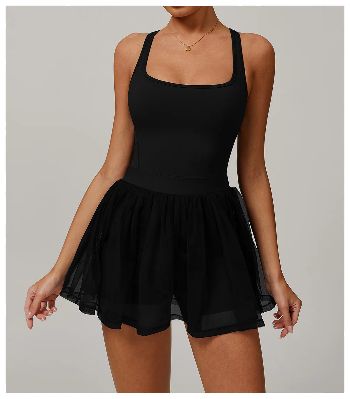 Women Mesh Breathable Tennis Skirt