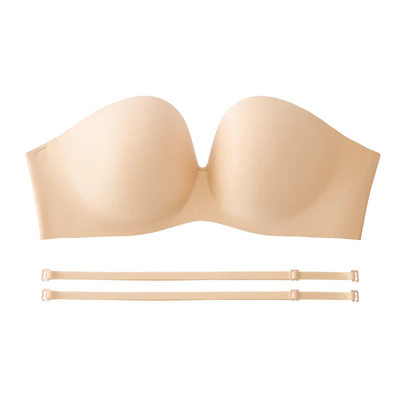 Women Invisible Strapless Bra
