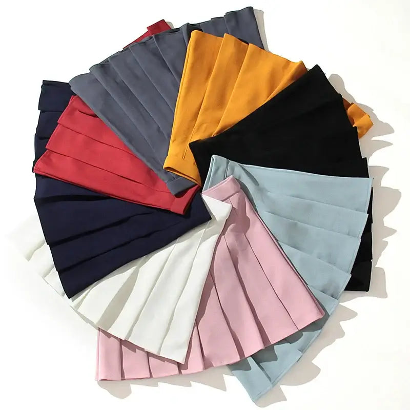 Women Harajuku Pleated Uniform Skirt