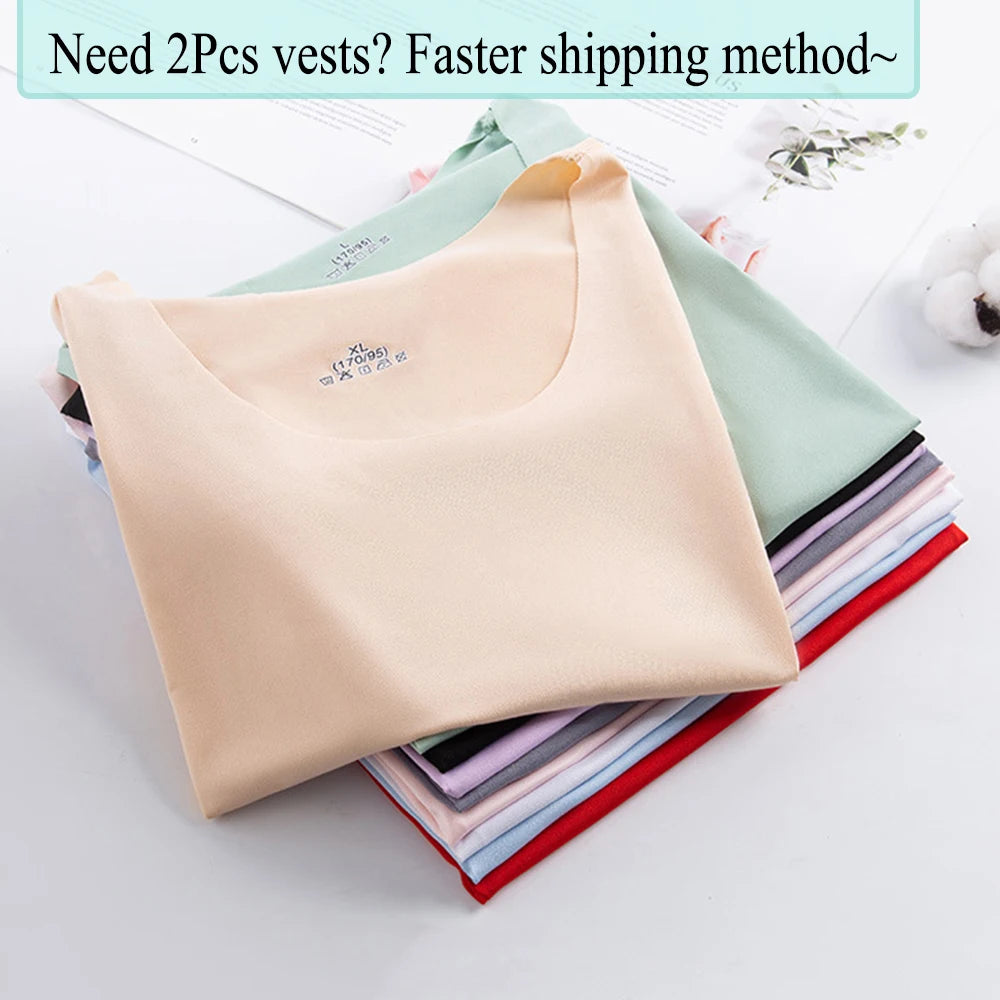 Women Seamless Ice Silk Tank