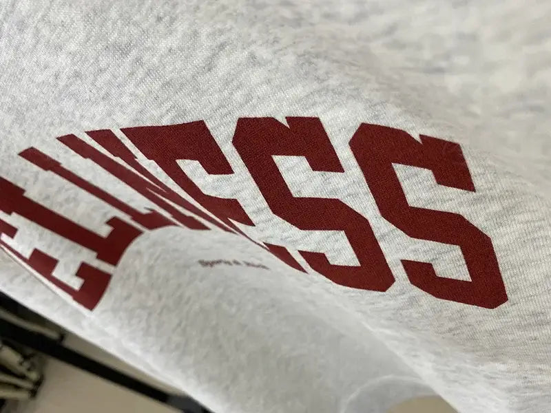 Women Letter Print Sweatshirt Vintage O-Neck Pullover