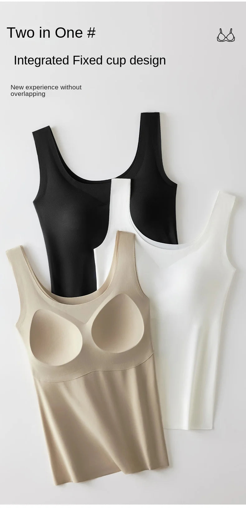 Women Seamless Padded Tank Top (2pcs)