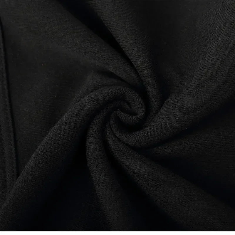 Men's Plus Size Graphic Hoodie – Black Long Sleeve