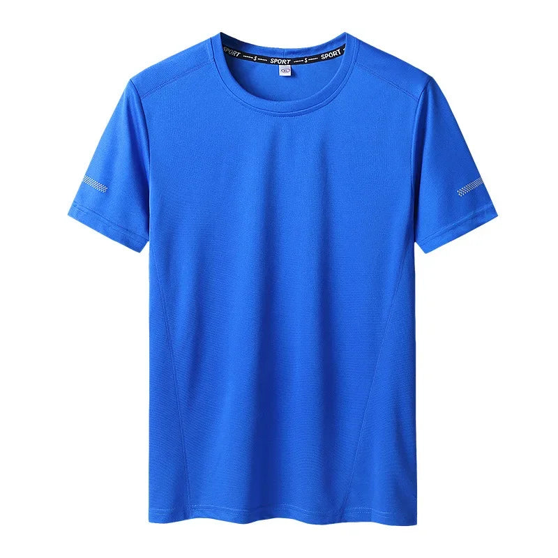 Men Plus Size Quick Dry T-Shirt 6XL-9XL