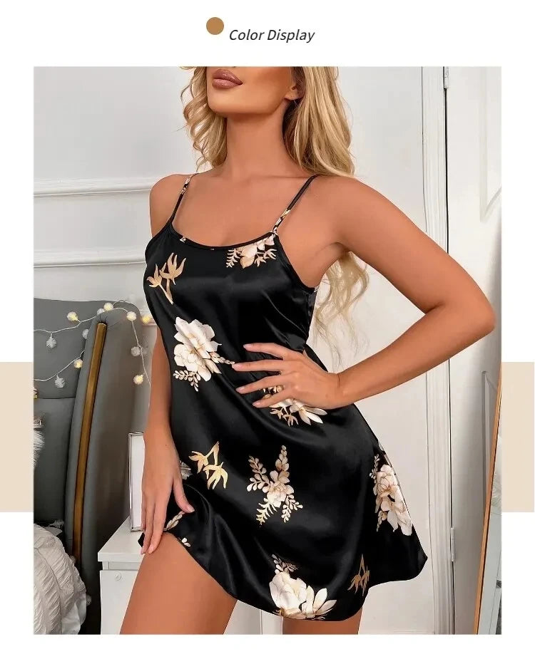 Women Floral Print Nightdress