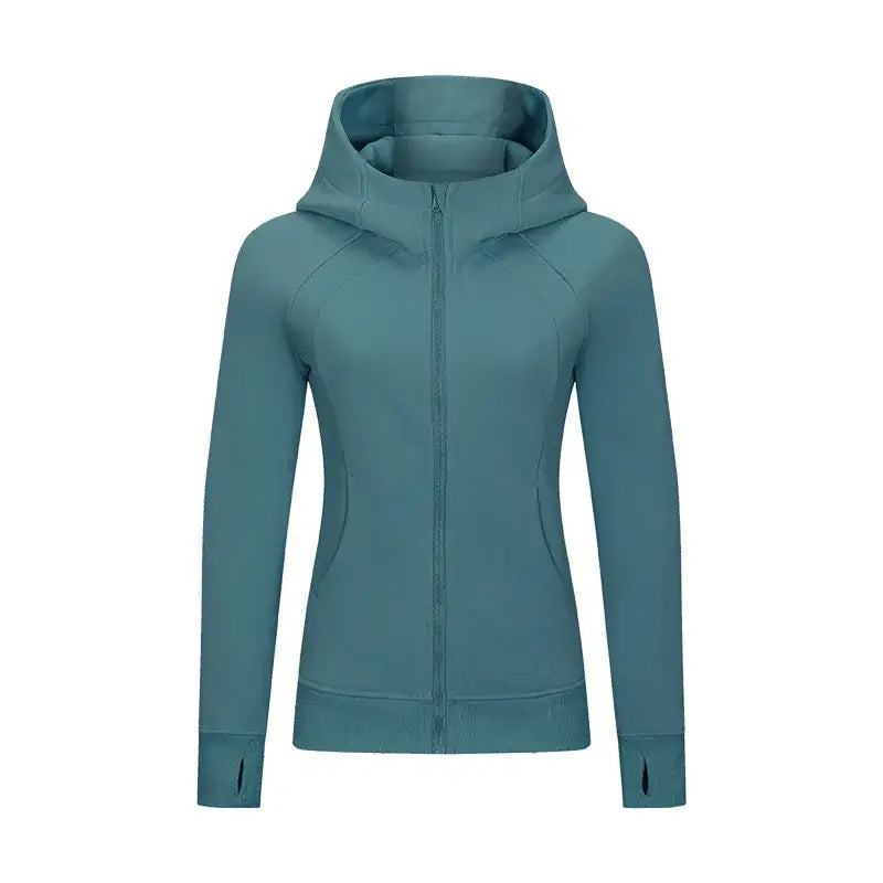 Women Thick Warm Hooded Sports Jacket