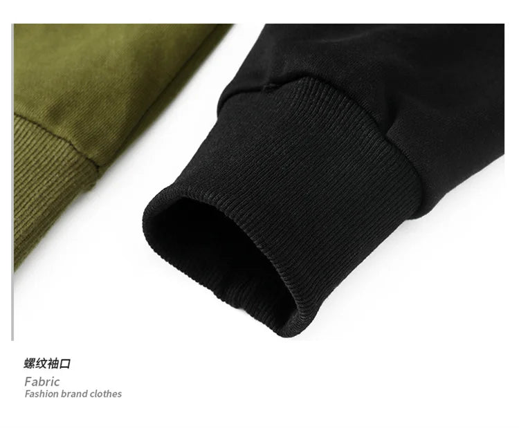 Men Patchwork Oversized Hoodie