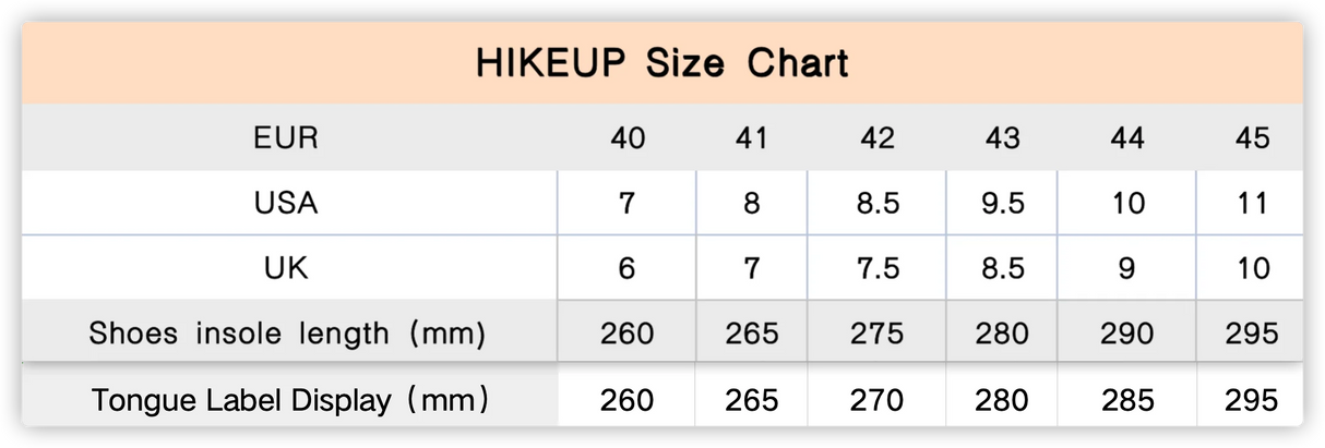 HIKEUP Men High Top Outdoor Hiking Boots