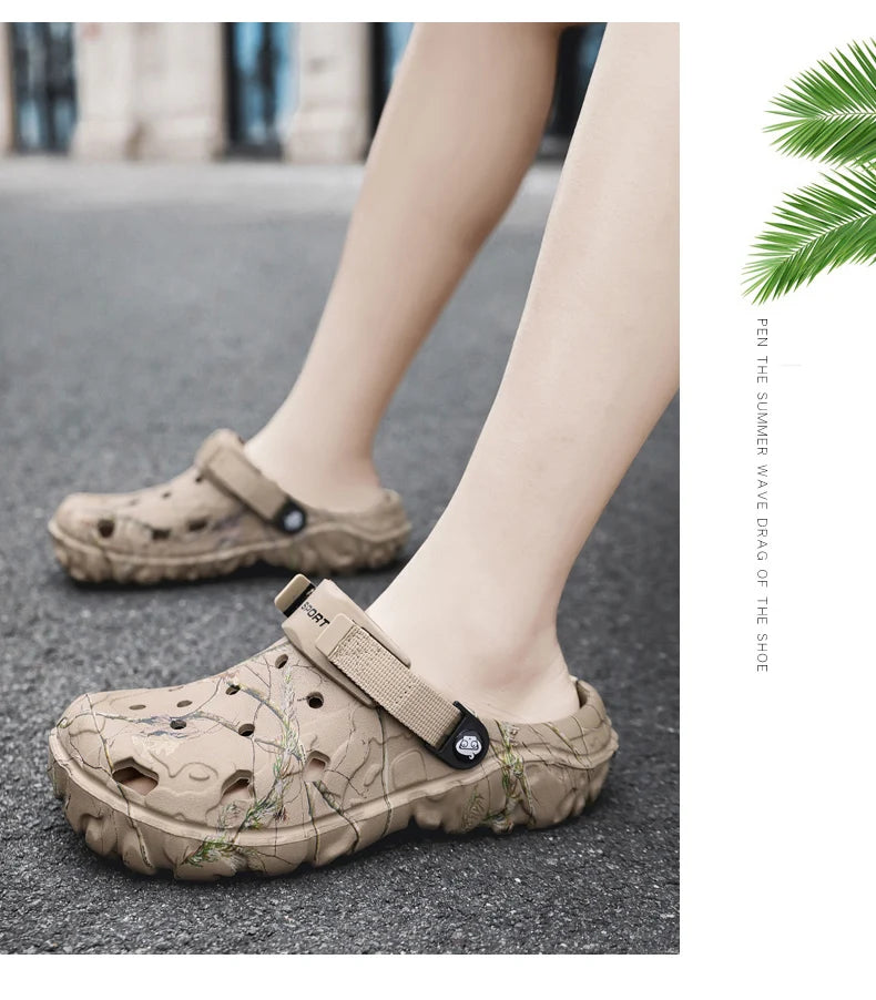 Men Summer Lightweight Garden Slippers