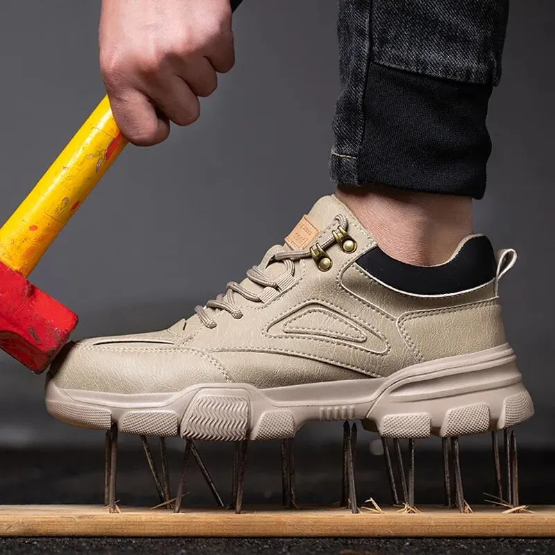 Men Steel Wire Safety Work Sneakers