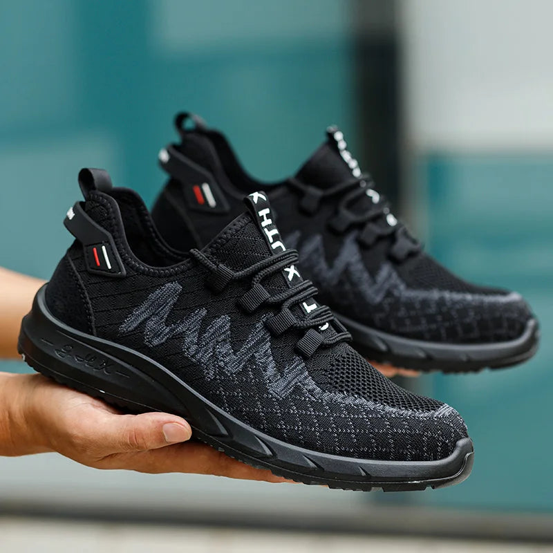 Women Safety Shoes Large Size Steel Toe Sneakers