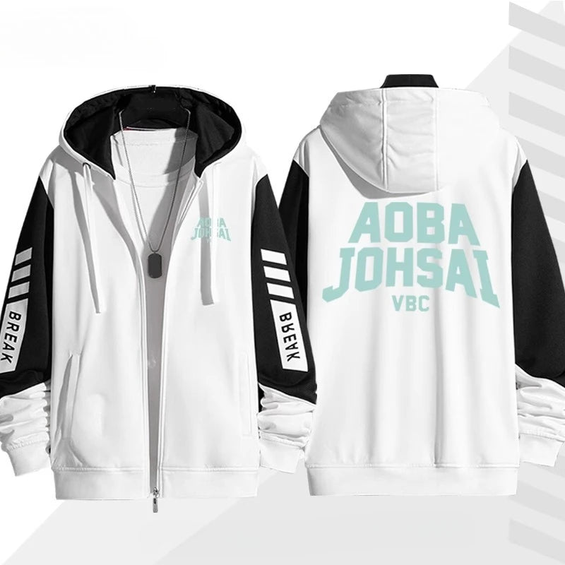 Men Cosplay Zip Hoodie Jacket