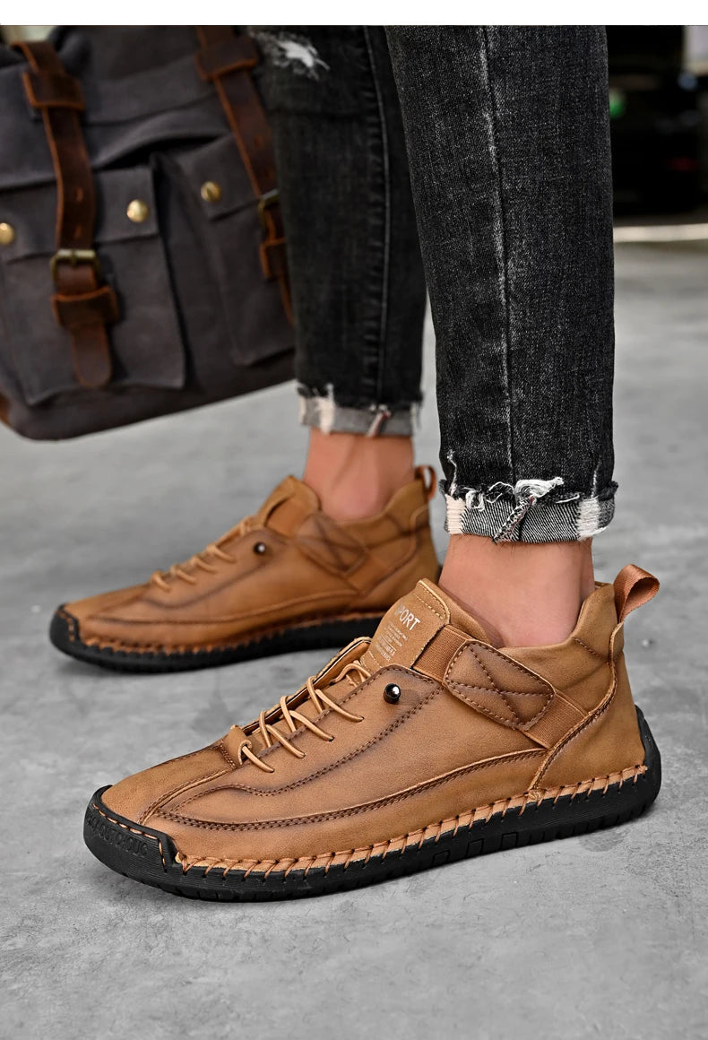 Men Handmade Leather Casual Loafers