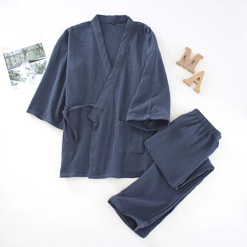 Women Cotton Japanese Kimono Pajama