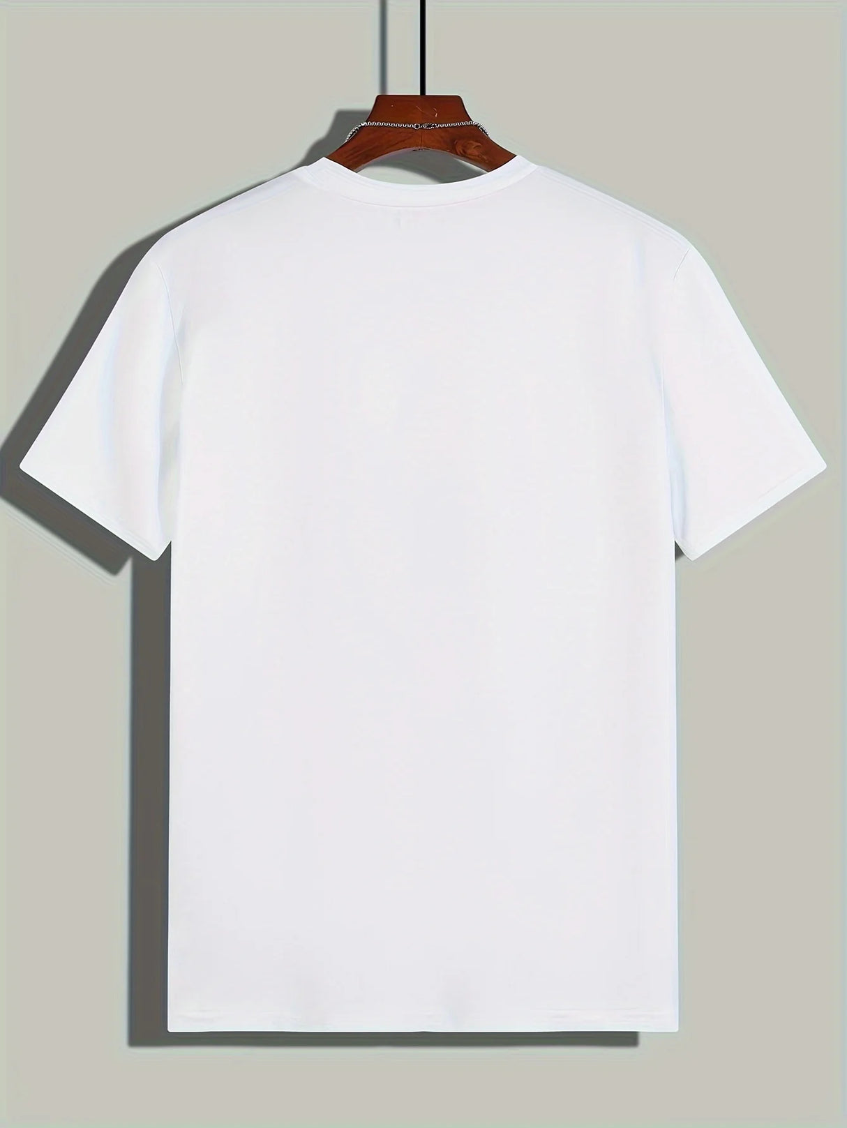 Men Letter Print Cotton Tee