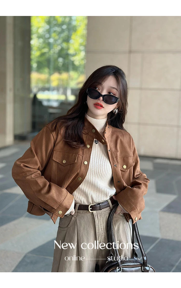 Women's Retro Red Turtleneck Sweater