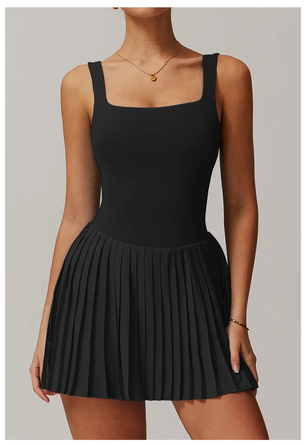 Women Pocket Pleated Sports Jumpsuit