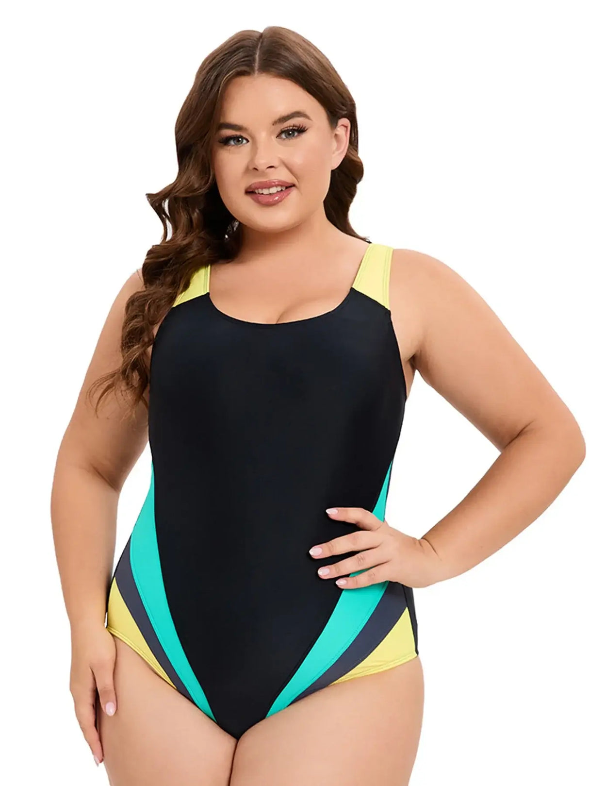 Women Plus Size One Piece Swimsuit