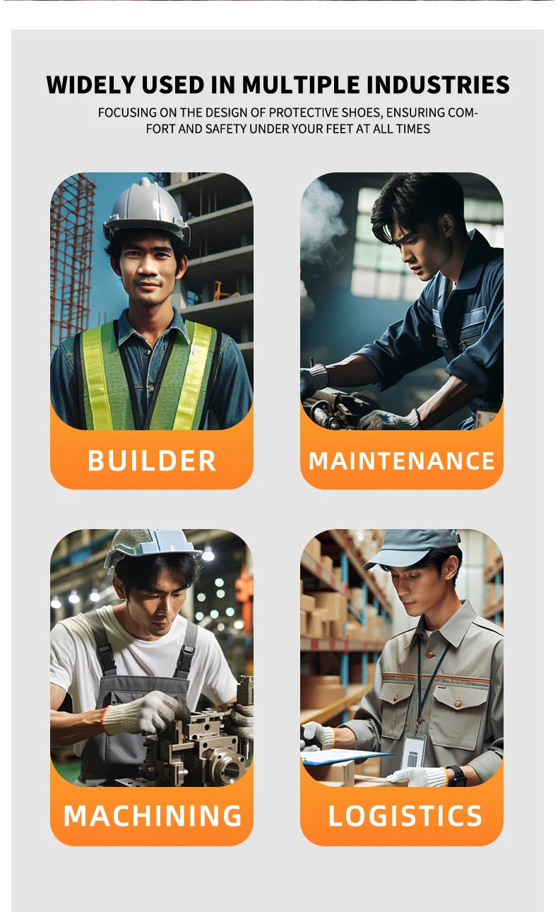 Women Safety Shoes Breathable Fashion Sneakers