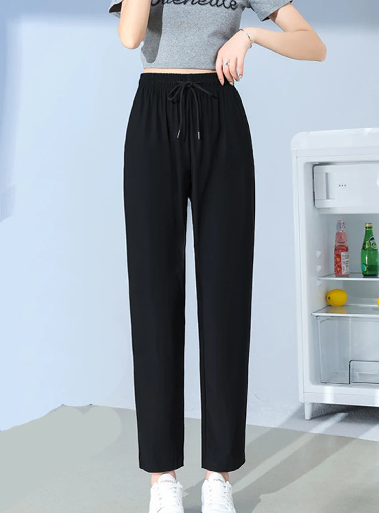 Women’s Plus Size Ice Silk Sports Pants