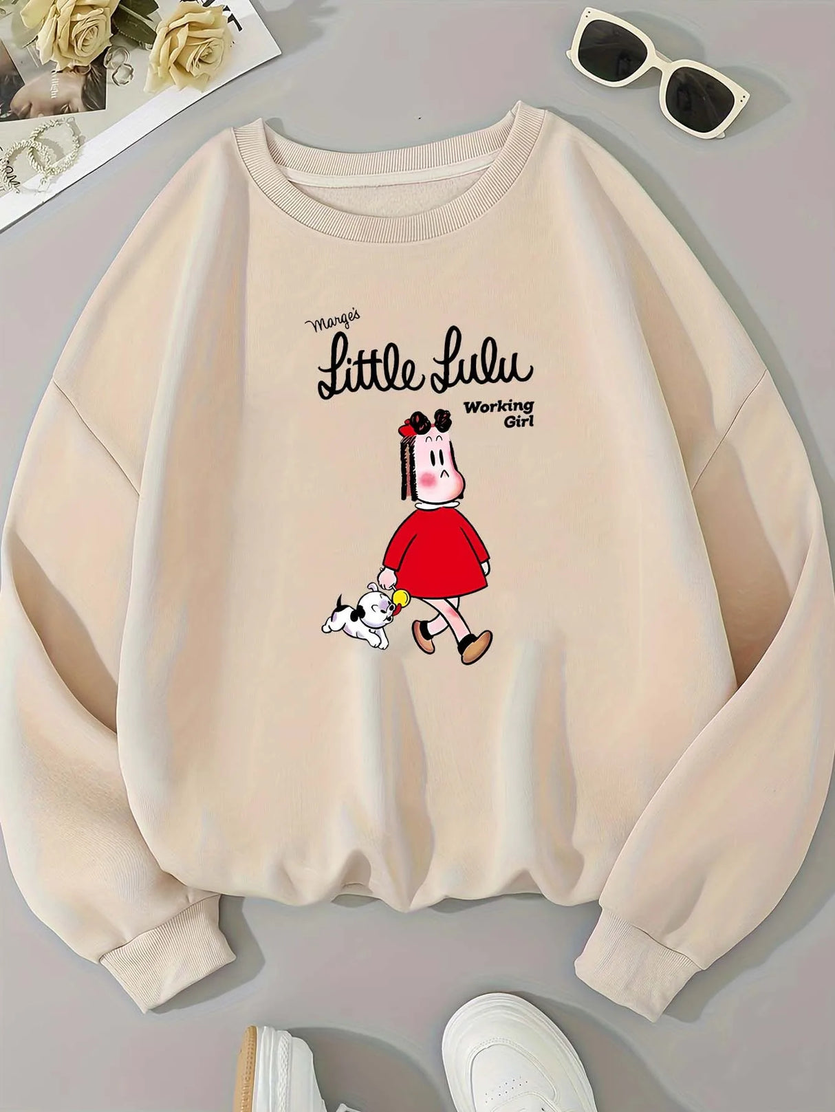 Work Girl Winter Sweatshirt