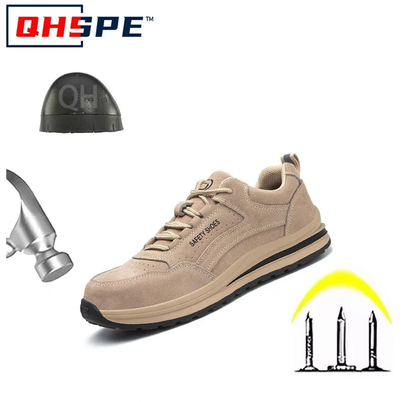 Women Safety Shoes Anti Puncture Work Sneakers
