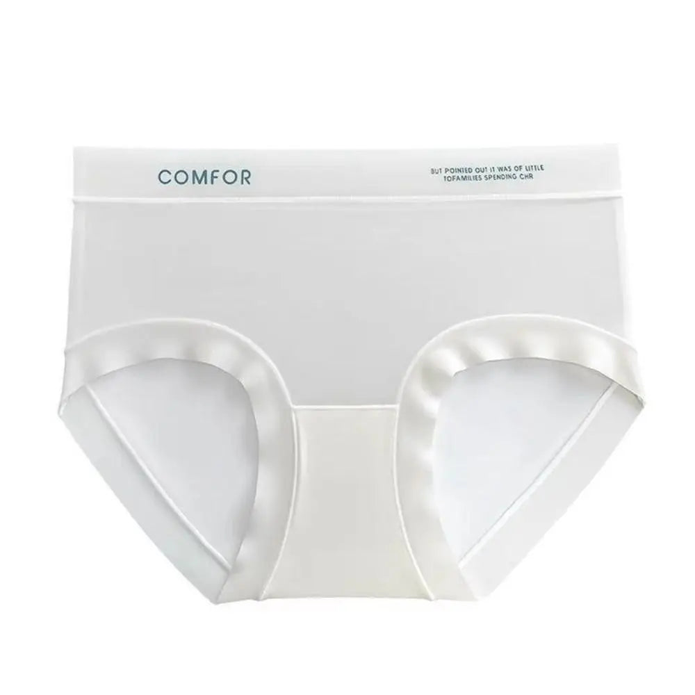 Women Ruffle Ice Silk Panties