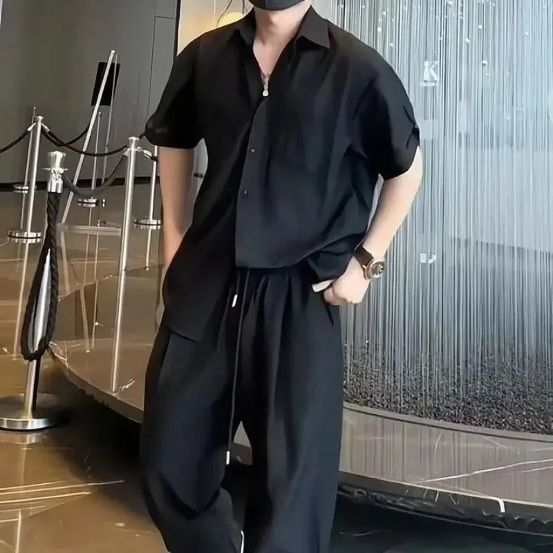 Men Nylon Two-Piece Set