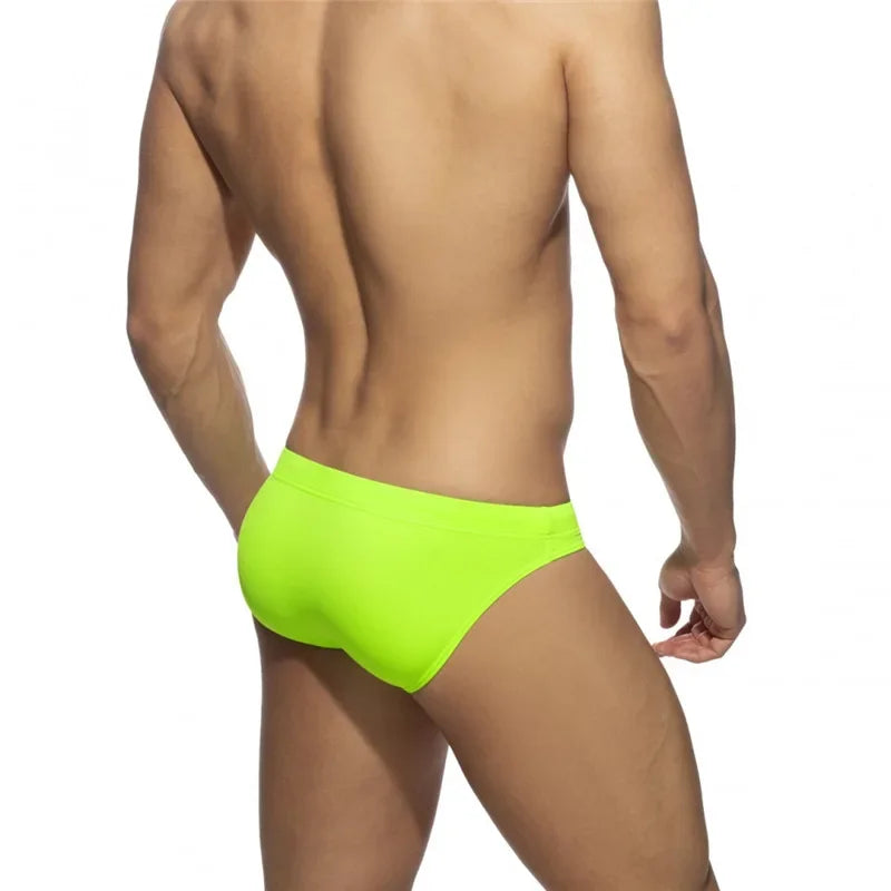 Men Neon Bikini Swim Briefs