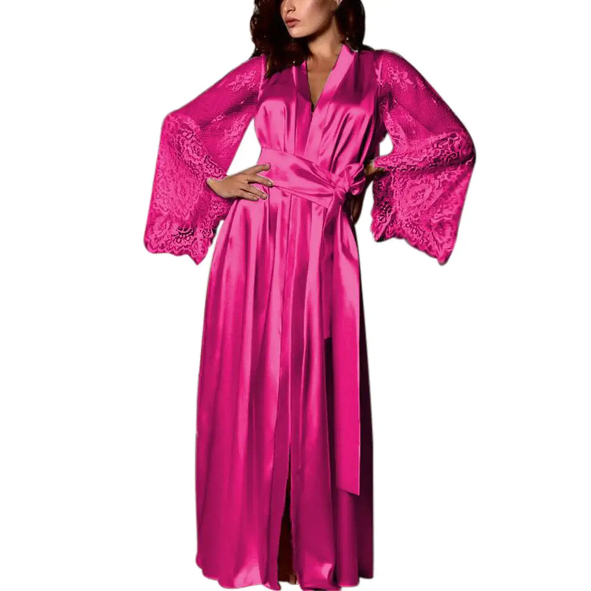 Women Ice Silk Pajama Nightdress Sexy Sleepwear 2025