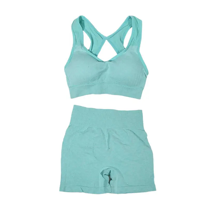 Women Yoga Vest & Shorts Set