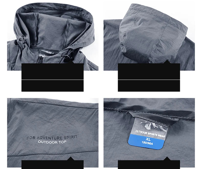 Men Ultra Light Quick Dry Hiking Jacket