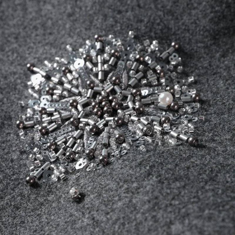 Casual Embroidered Wool Blend Bat Sleeve Coat