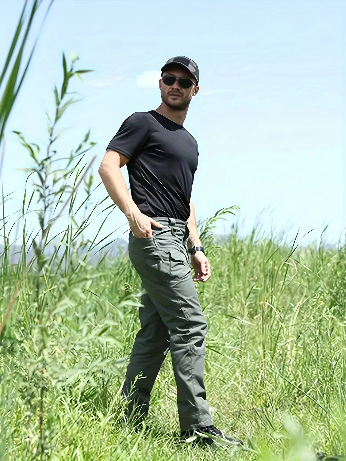 Plus Size Men's Thin Cargo Pants – Summer Loose Fit