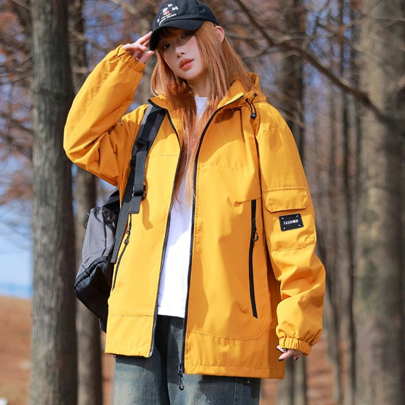 Outdoor Windproof Waterproof Hiking Hooded Jacket