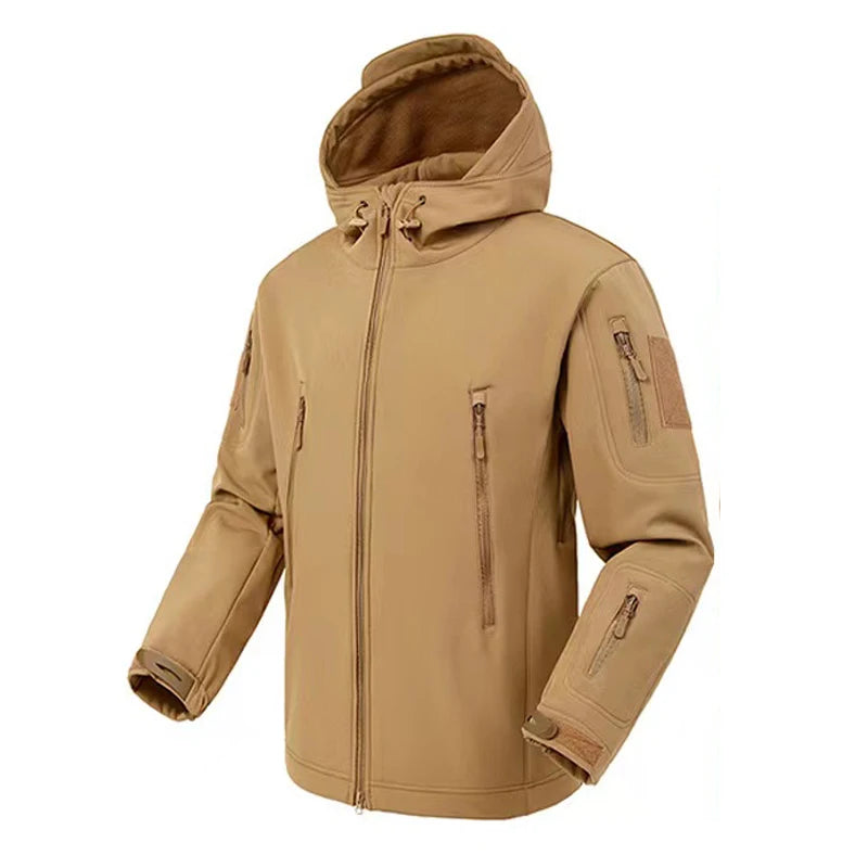 Men Softshell Fleece Waterproof Jacket
