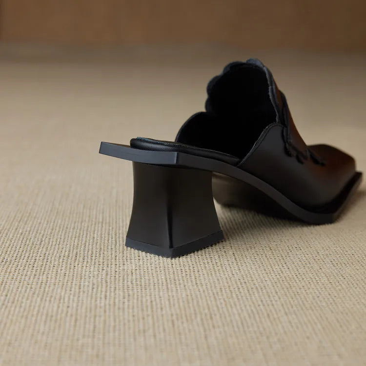 Women Rhinestone Mules Luxury Slippers