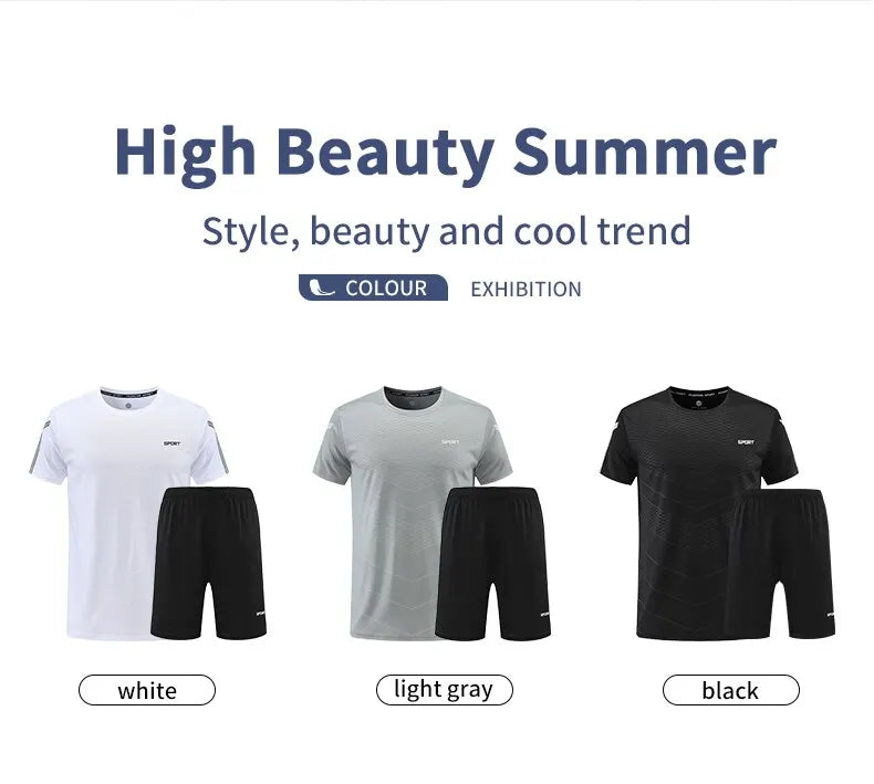 Men Quick-Dry Summer Sports Set
