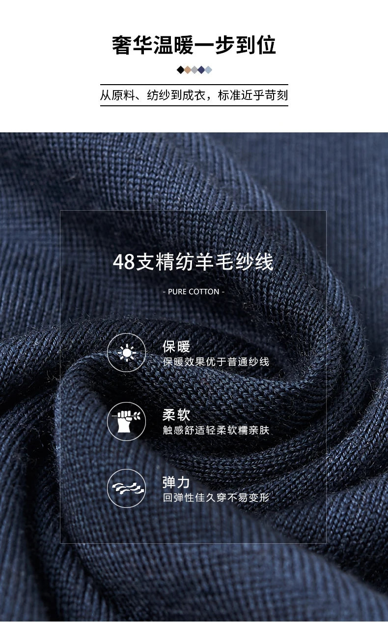 Men Short Sleeve Wool Polo Knit