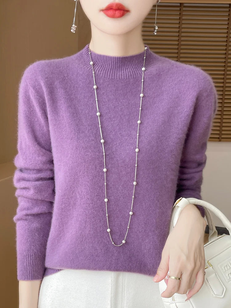 Women's Merino Wool Knit Pullover