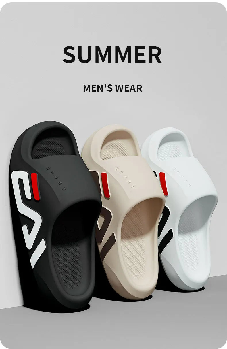 Men Extra Thick Air Cushion Summer Slides