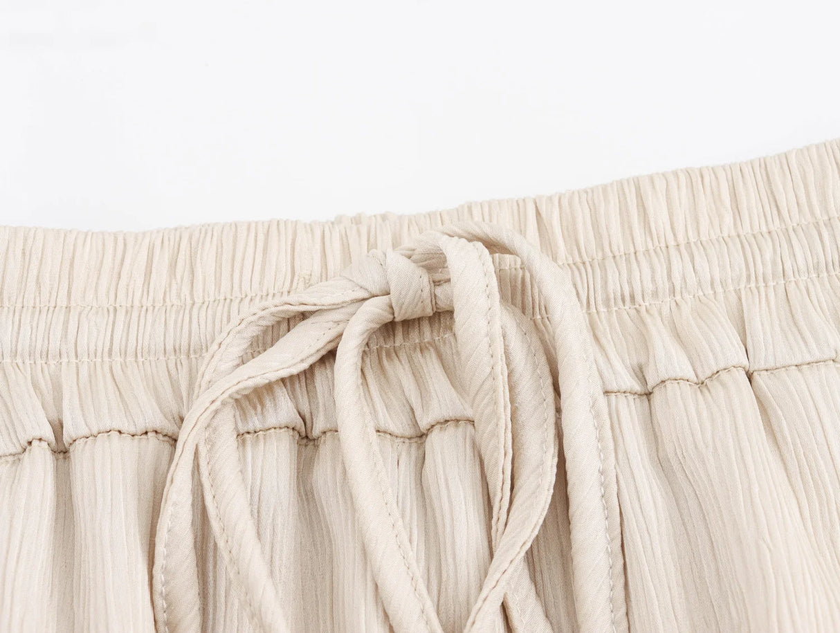 Wrinkled Suit Jacket Pant Set