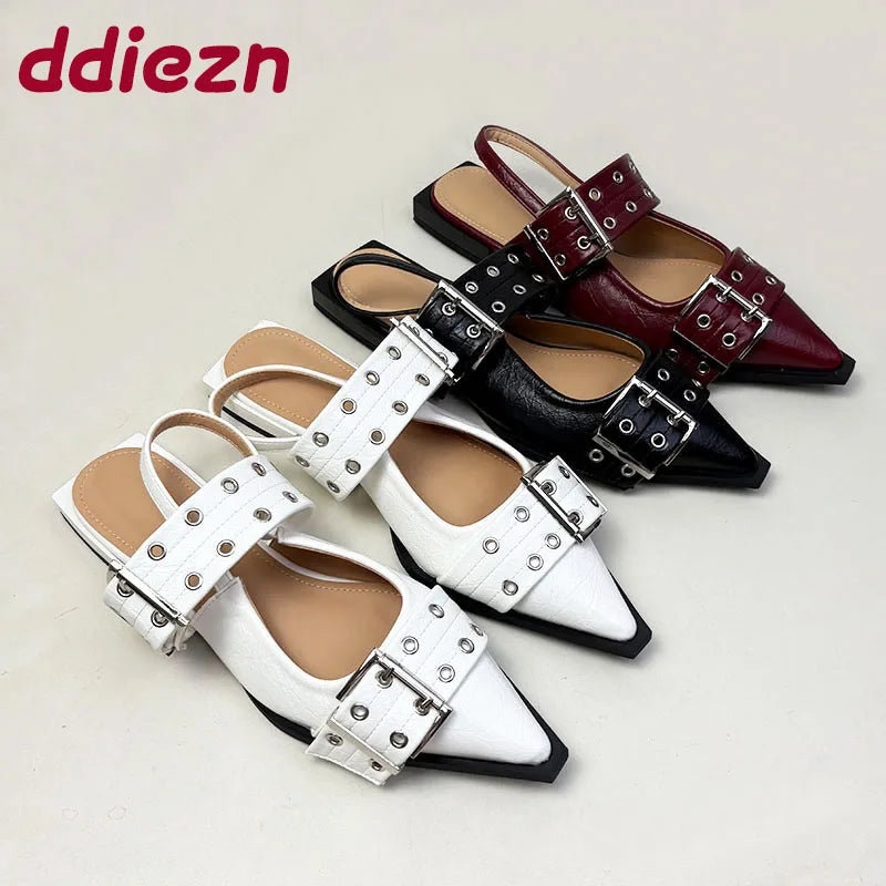 Women’s Designer Pointed Toe Slingback Flats
