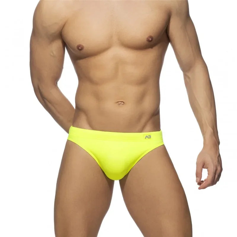 Men Neon Bikini Swim Briefs