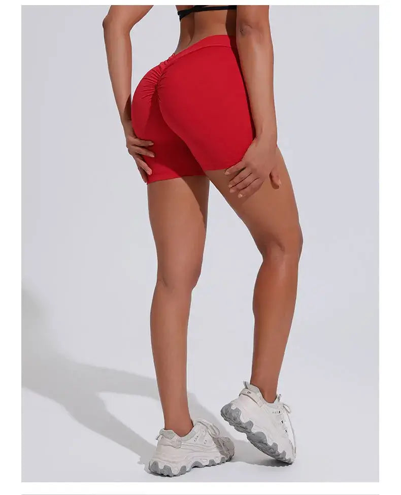 Women V Curve Push Up Yoga Shorts