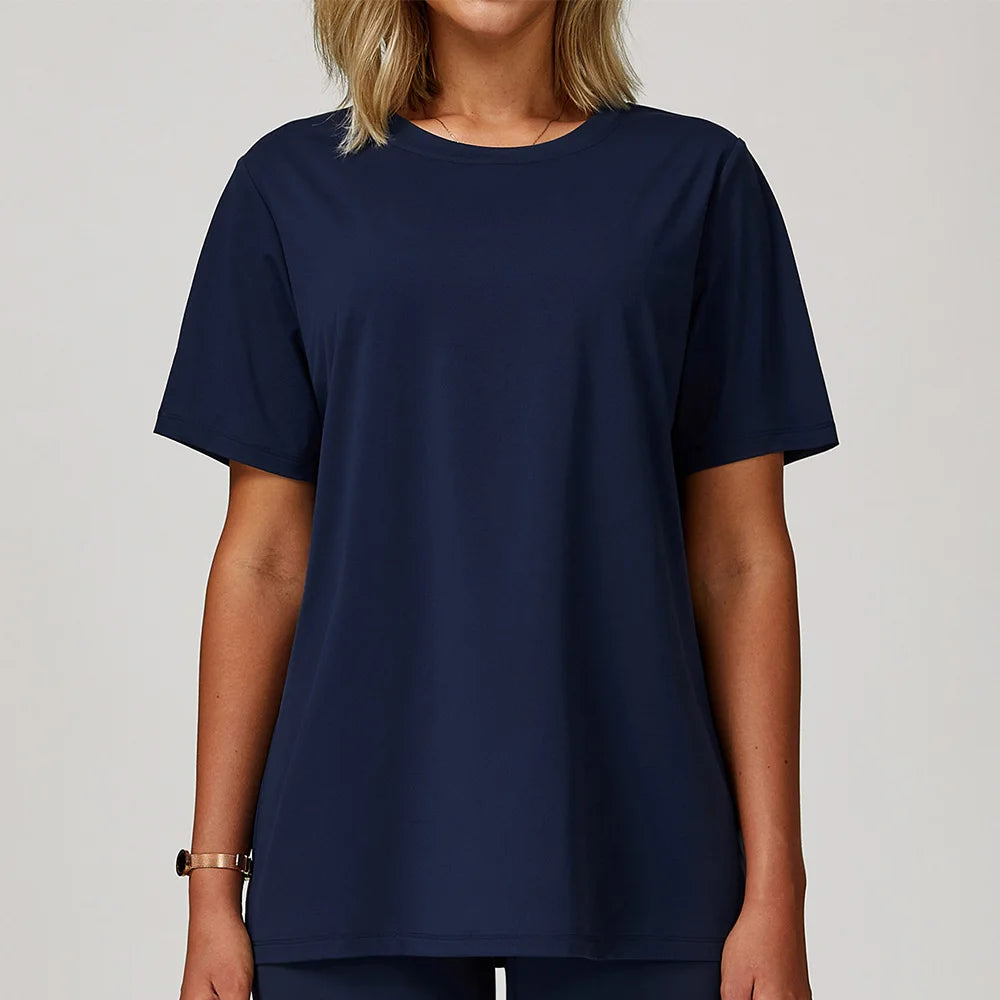 Loose Fit Yoga Tee - Breathable & Quick Dry